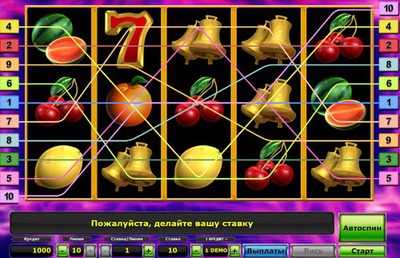 Выплаты в слоте Фруктовая Сенсация